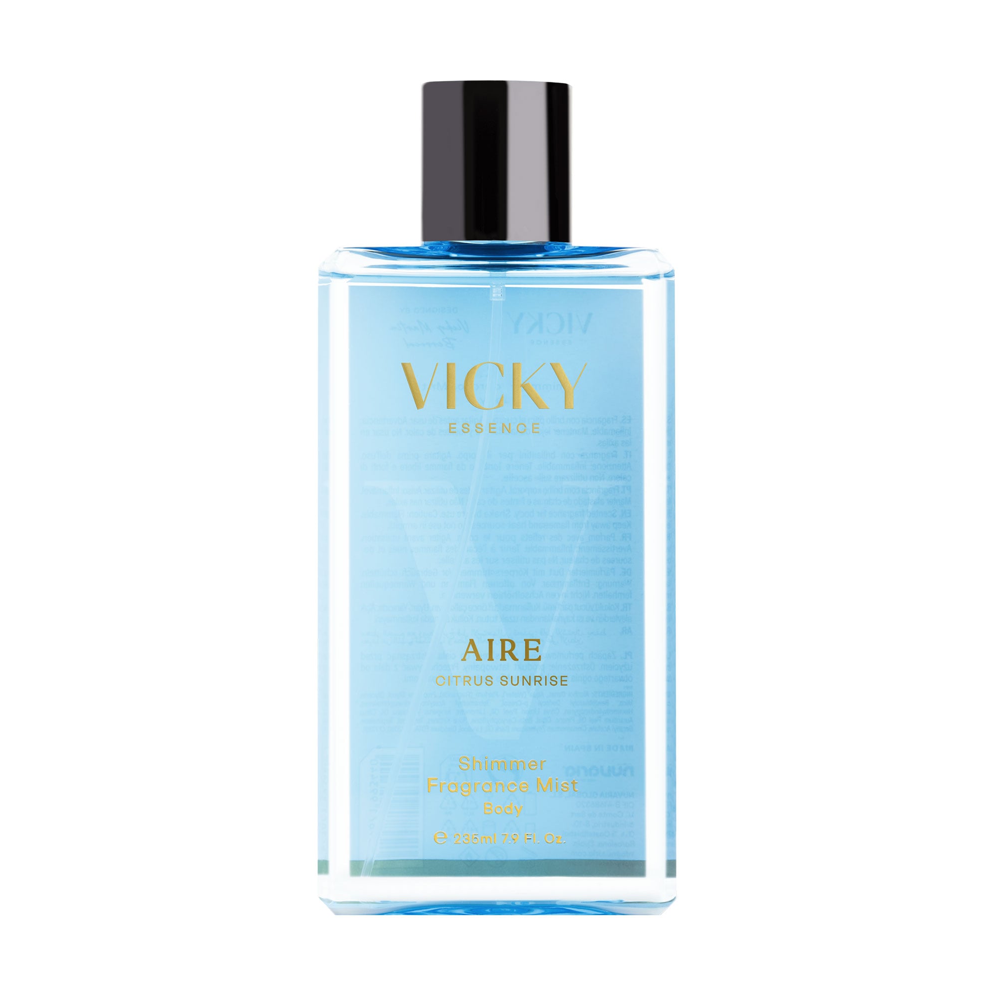 Парфумований міст-шимер для тіла Vicky Essence Аire Citrus Sunrise Shimmer Fragrance Mist, 235 мл